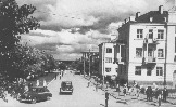 Улица  Первомайская (1951 г.) Фото с улицы Ленина на восток