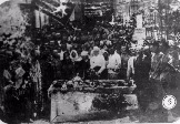 Похороны военного комиссара Баталпашинского отдела Матвиенко, погибшего в бою с белогвардейцами в мае 1918 года под  станицей Невинномысской.