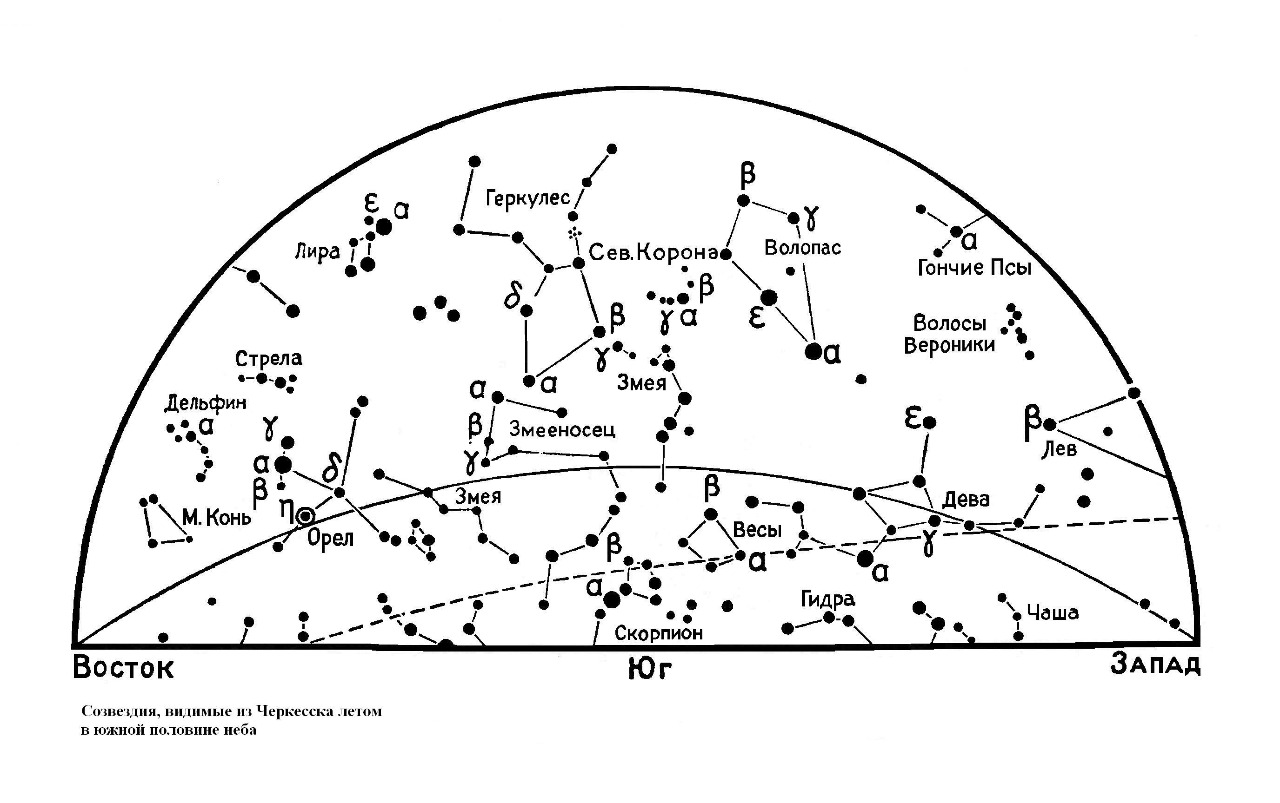 Карта звезд созвездия. Карта звёздного неба Северное полушарие. Созвездие Северная корона на карте звездного неба. Карта звездного неба России летом. Созвездия летнего неба Северного полушария.